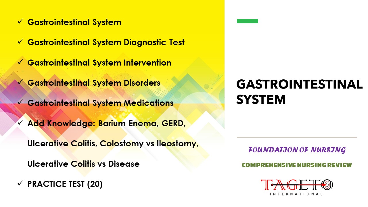 GASTROINTESTINAL SYSTEM